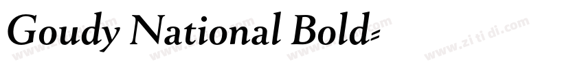 Goudy National Bold字体转换 Goudy National Bold字体转换